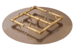 120,000 BTU Original Crossfire burner attached to aluminum plate