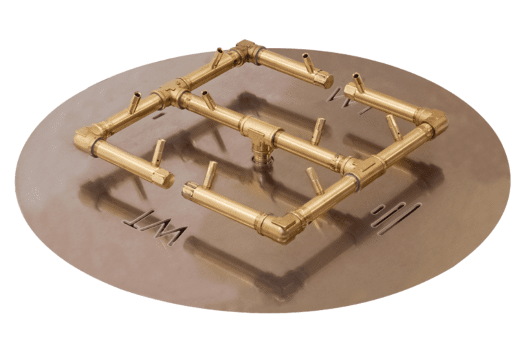120,000 BTU Original Crossfire burner attached to aluminum plate