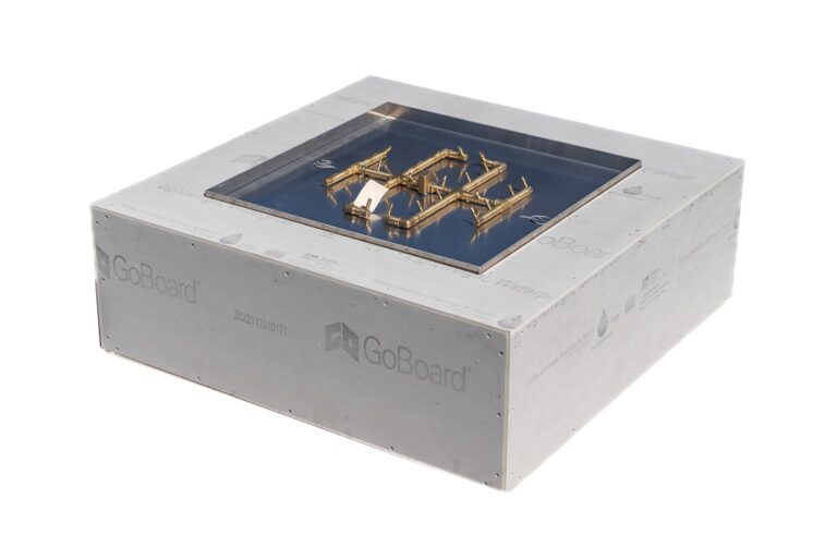 Ready to Finish Fire Pit Kit with Crossfire Burner - SQUARE